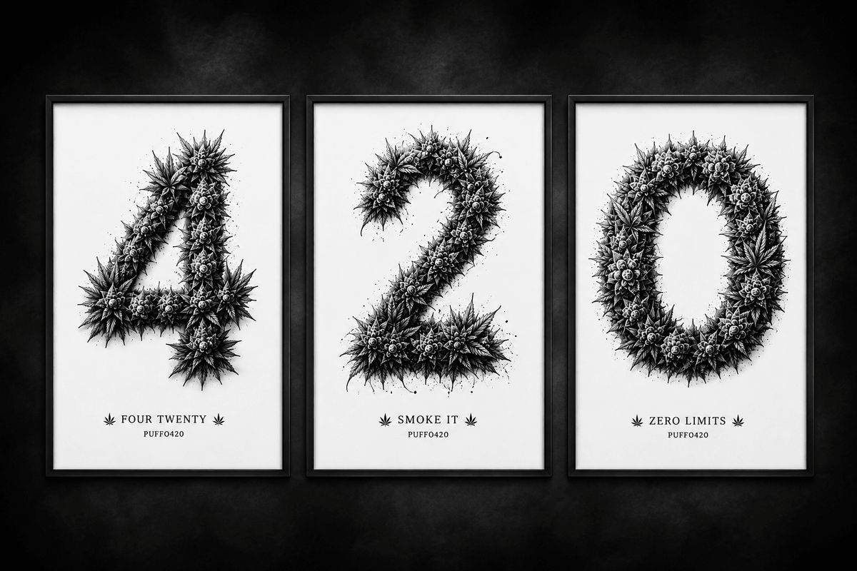 Plakaty 420 – Four Twenty / Smoke It / Zero Limits | PUFFO420 - PuffoShop