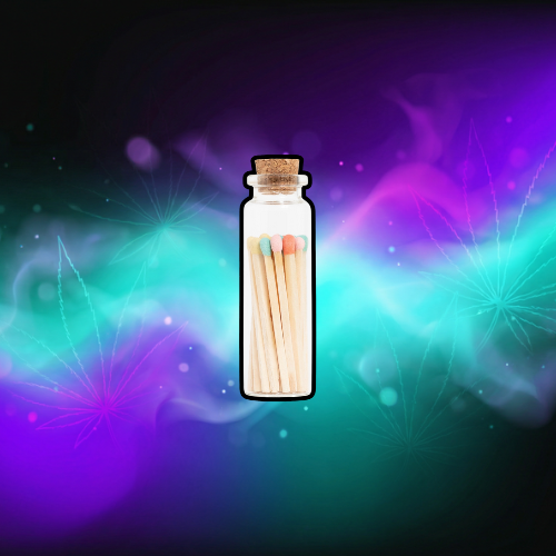 Matches | Small Corked Vial | Pastel Mix Tip