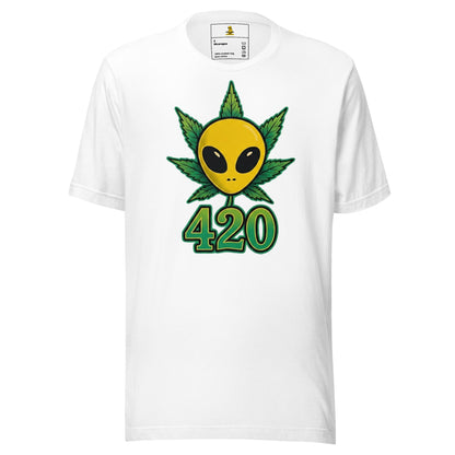 👽🌿 Alien Puffo 420 – Koszulka Premium Unisex - PuffoShop