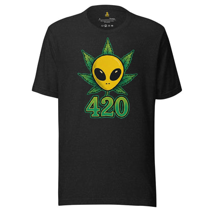 👽🌿 Alien Puffo 420 – Koszulka Premium Unisex - PuffoShop