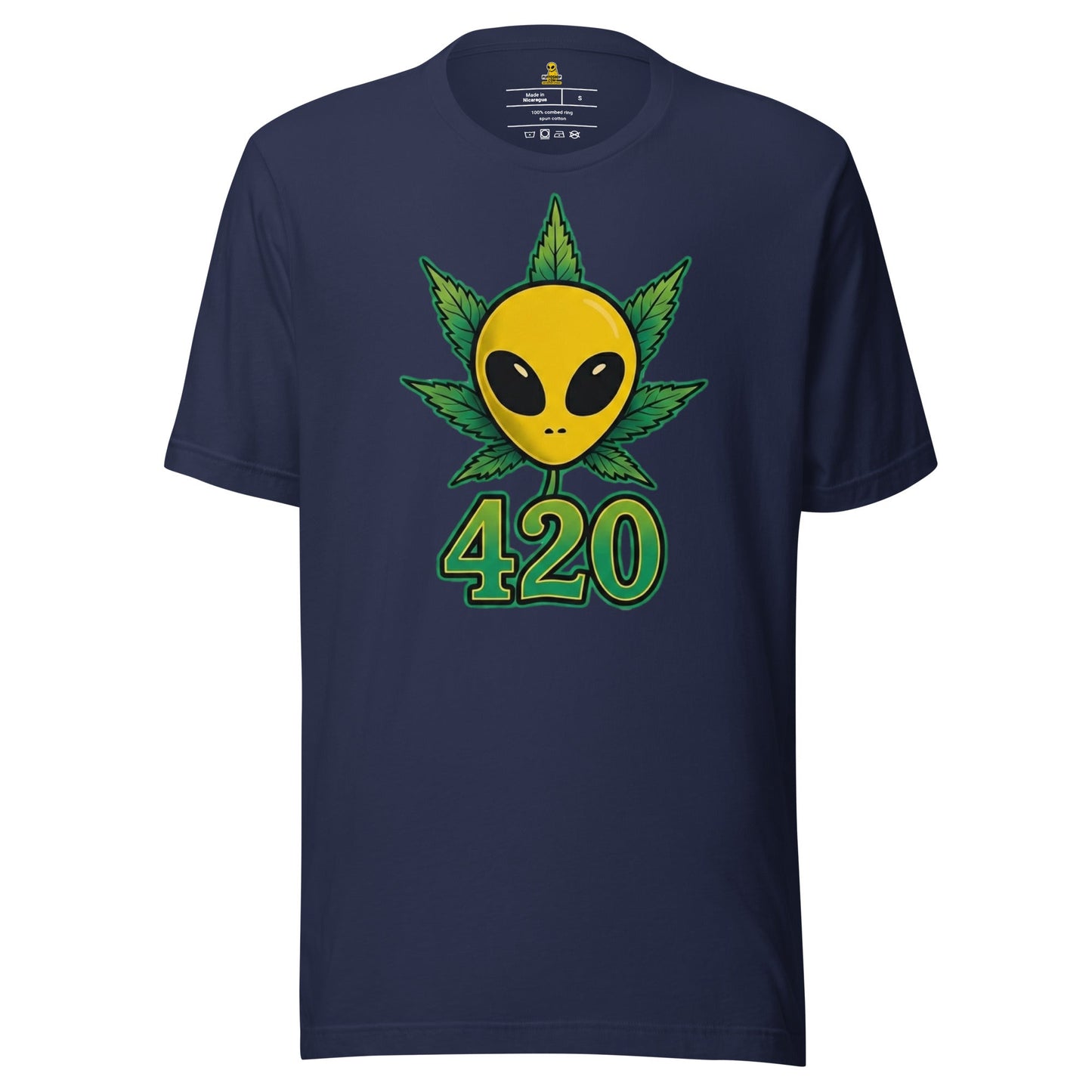 👽🌿 Alien Puffo 420 – Koszulka Premium Unisex - PuffoShop