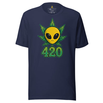 👽🌿 Alien Puffo 420 – Koszulka Premium Unisex - PuffoShop