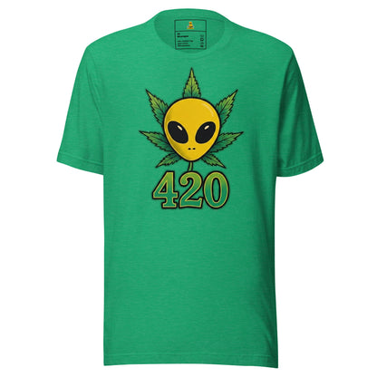 👽🌿 Alien Puffo 420 – Koszulka Premium Unisex - PuffoShop