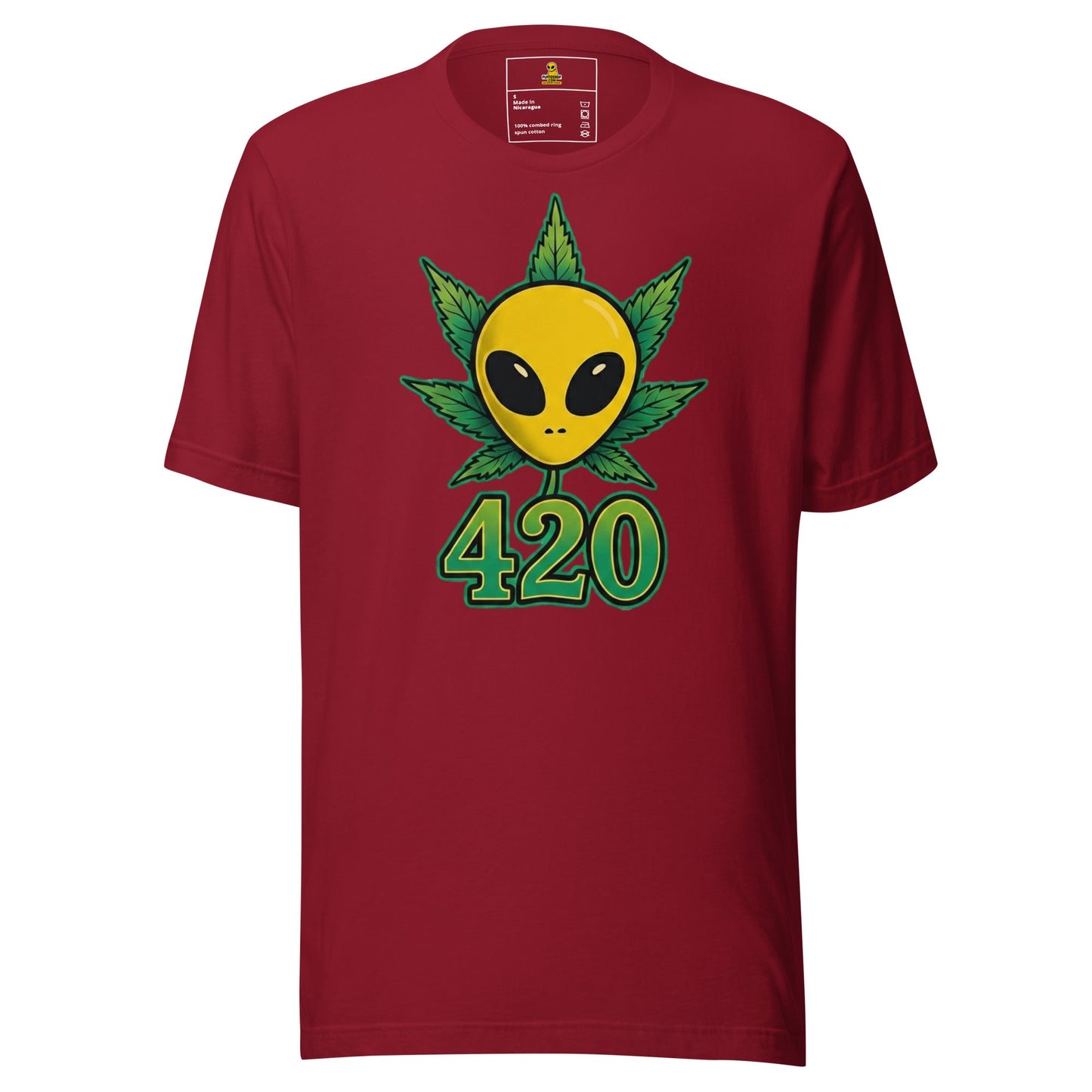 👽🌿 Alien Puffo 420 – Koszulka Premium Unisex - PuffoShop