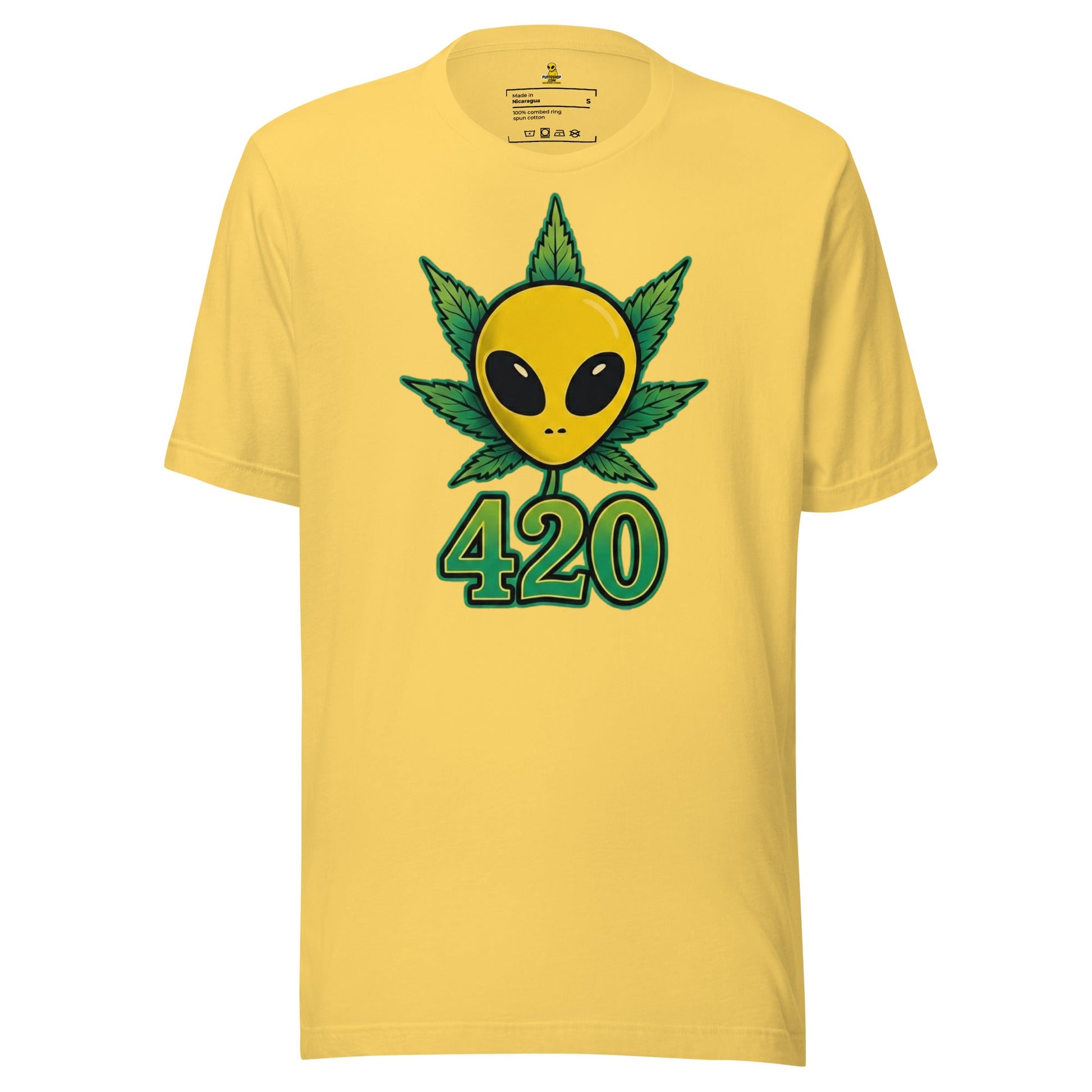 👽🌿 Alien Puffo 420 – Koszulka Premium Unisex - PuffoShop