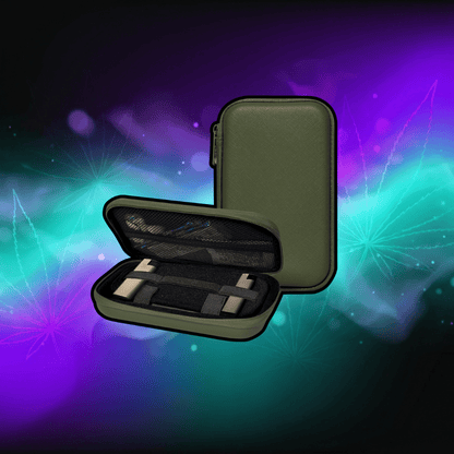 Bezwonna walizka do przechowywania z 4 tubkami, zestaw prezentowy Grinder Box Premium Stash Box, lekarstwo, pojemnik do przechowywania, mieści się w torbie, idealna w podróży (20 x 11 x 3 cm - PuffoShop