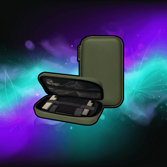 Bezwonna walizka do przechowywania z 4 tubkami, zestaw prezentowy Grinder Box Premium Stash Box, lekarstwo, pojemnik do przechowywania, mieści się w torbie, idealna w podróży (20 x 11 x 3 cm - PuffoShop