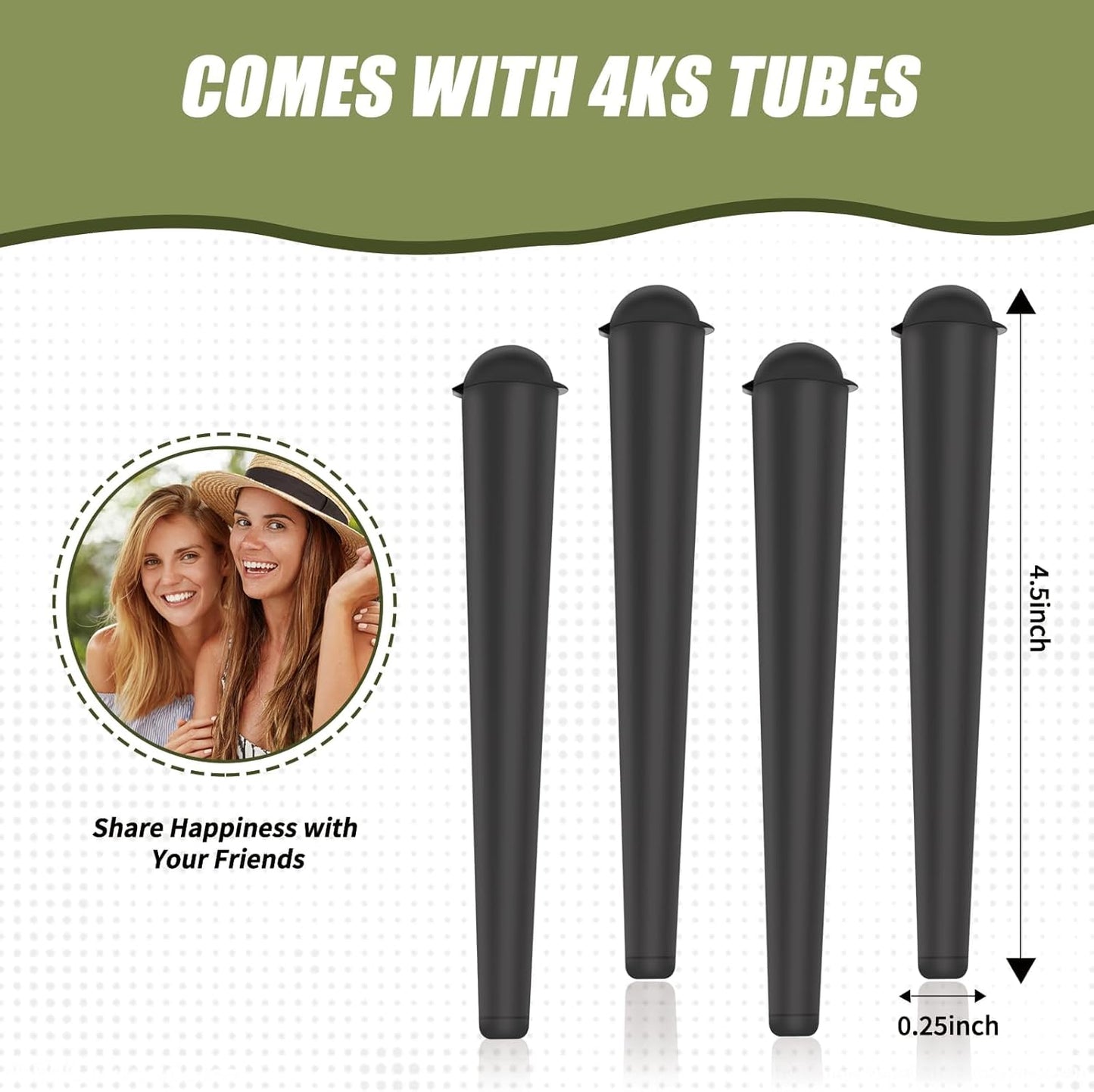 Bezwonna walizka do przechowywania z 4 tubkami, zestaw prezentowy Grinder Box Premium Stash Box, lekarstwo, pojemnik do przechowywania, mieści się w torbie, idealna w podróży (20 x 11 x 3 cm - PuffoShop