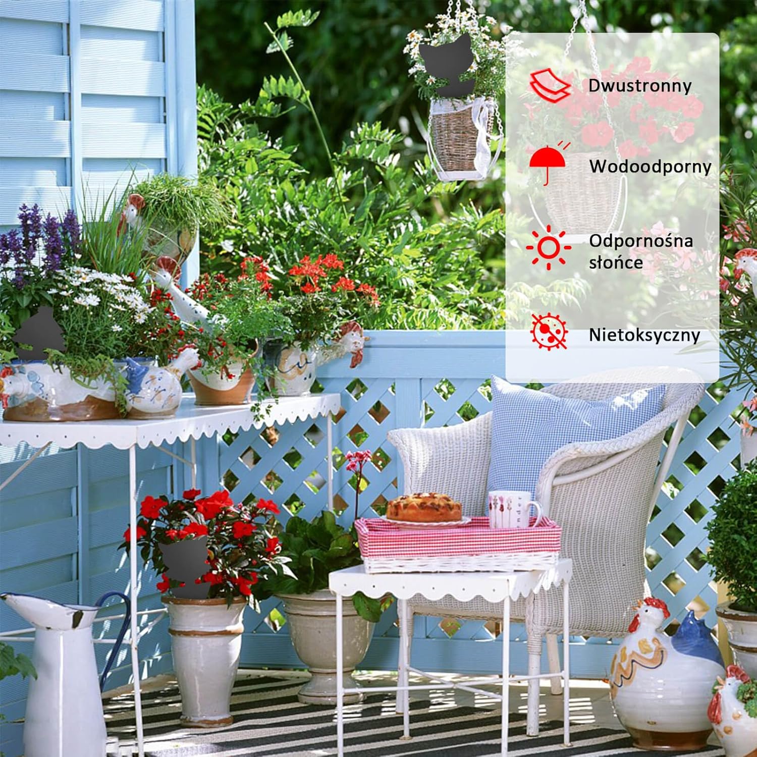 Blooven 30 szt. pułapek na owady, przeciw muszkom wewnętrznym, pułapki samozaciskowe, wodoodporne, ochrona roślin kwiatowych (Czarny 30 sztuk) - PuffoShop