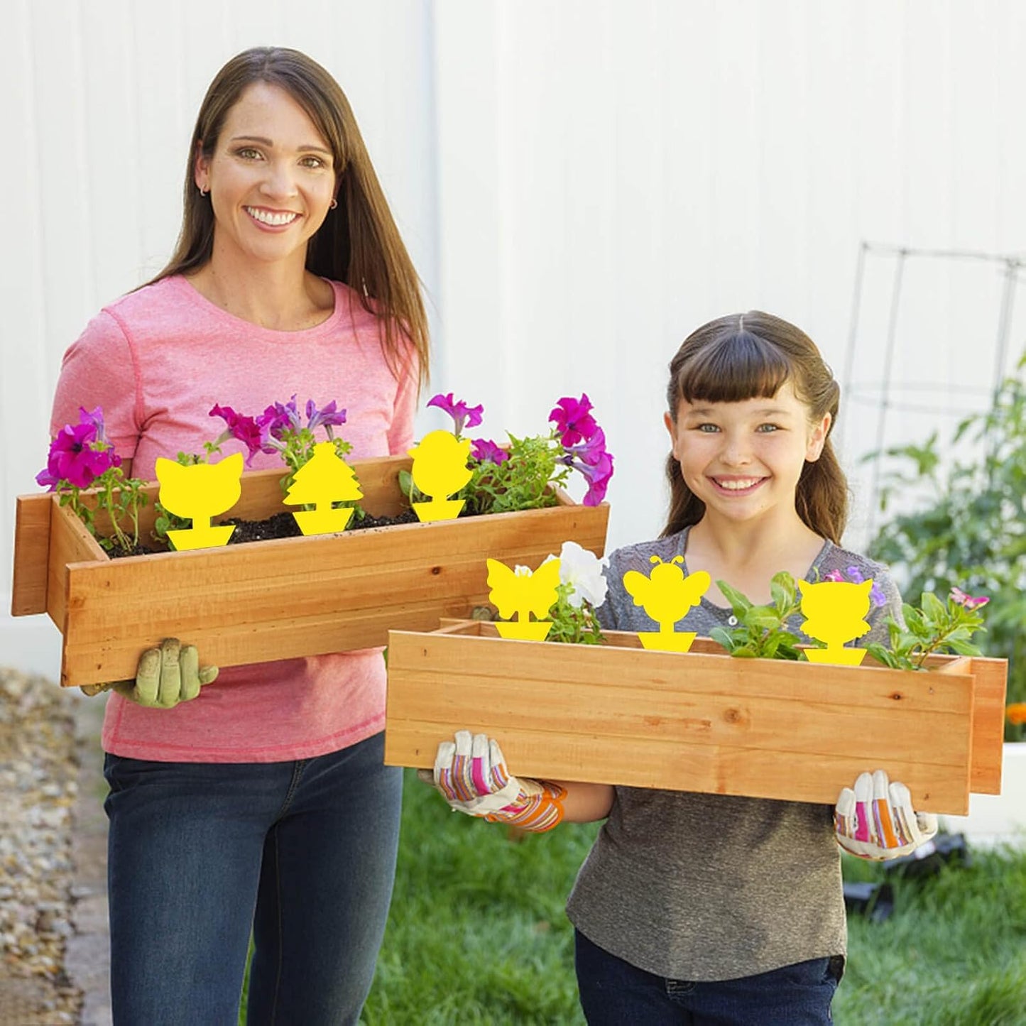 Blooven 30 szt. pułapek na owady, przeciw muszkom wewnętrznym, pułapki samozaciskowe, wodoodporne, ochrona roślin kwiatowych (Czarny 30 sztuk) - PuffoShop