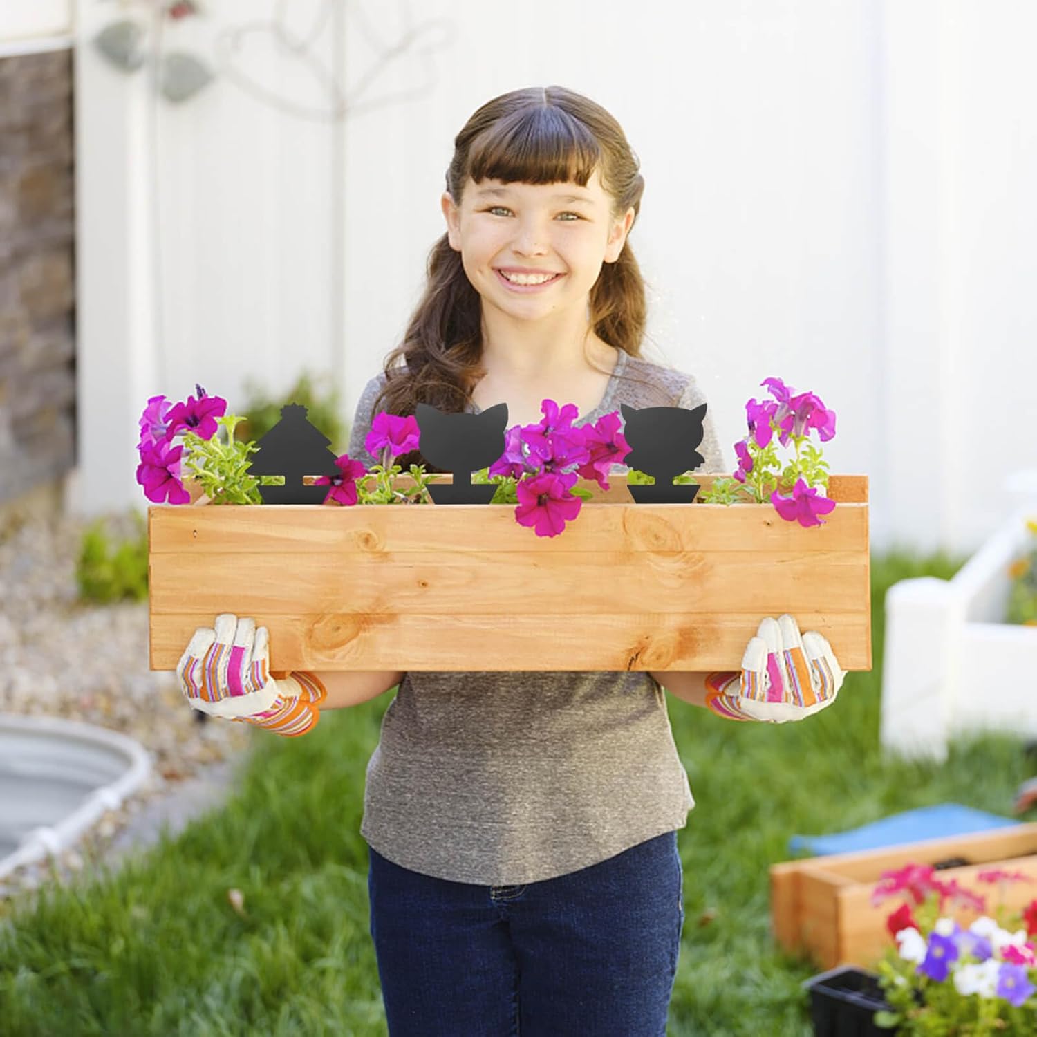 Blooven 30 szt. pułapek na owady, przeciw muszkom wewnętrznym, pułapki samozaciskowe, wodoodporne, ochrona roślin kwiatowych (Czarny 30 sztuk) - PuffoShop