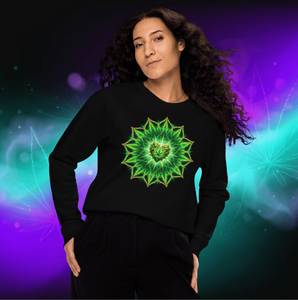 🌿 Bluza Organiczna Raglan Mandala | Unisex – PuffoShop - PuffoShop