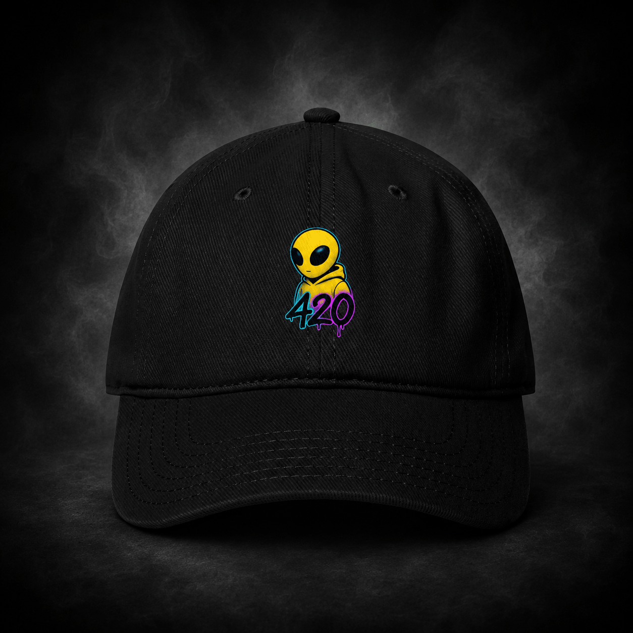 🧢 Czapka PUFFO420 Alien 420 – Legal Vibes • Real Life - PuffoShop