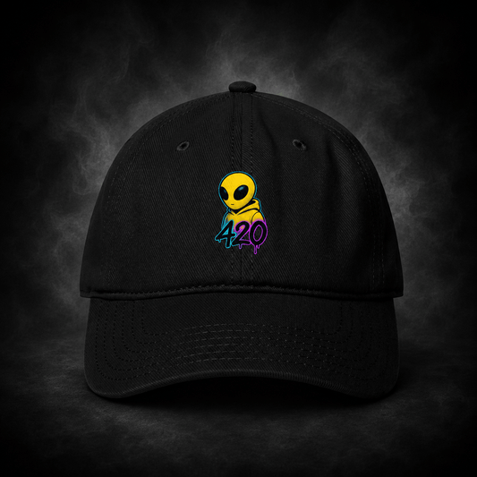 🧢 Czapka PUFFO420 Alien 420 – Legal Vibes • Real Life - PuffoShop