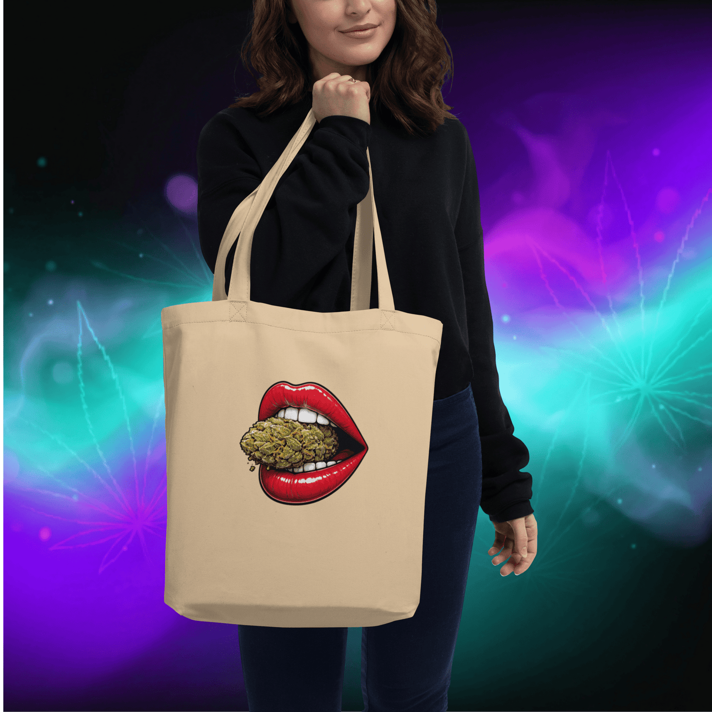 💚 Eco Tote Bag – Torba z Charakterem 👄🌿 - PuffoShop