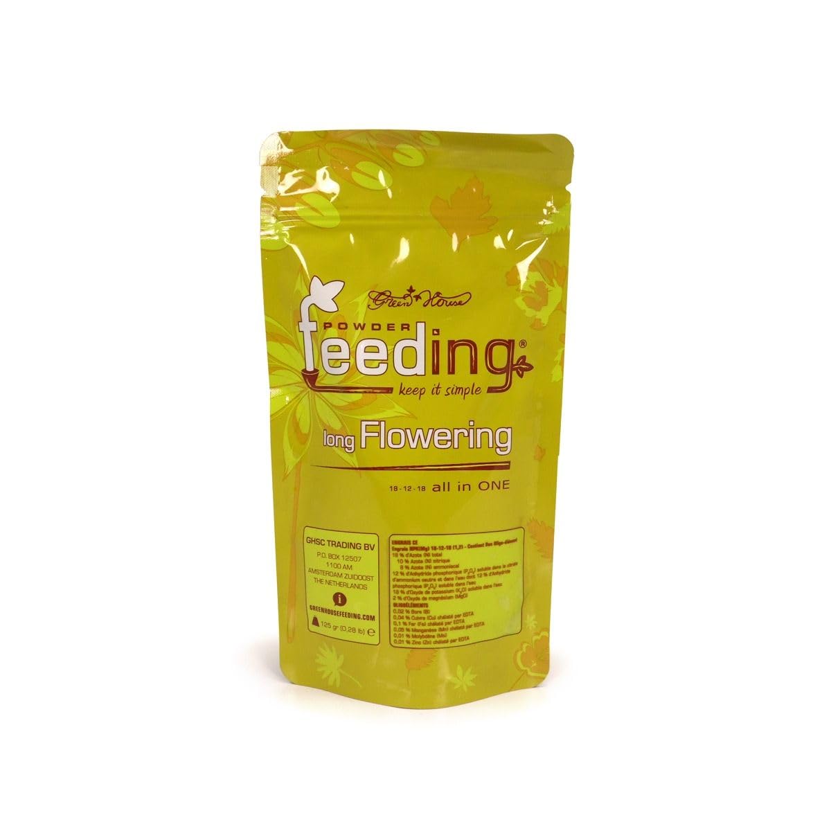 Green House Powder Feeding Long Flowering 125 g | Fertilizantes Orgánicos - PuffoShop