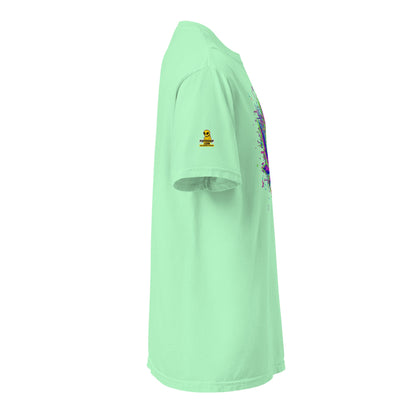 🌿 Koszulka Glitch Leaf – Cyfrowa Sztuka Konopi | Unisex Premium - PuffoShop