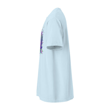 🌿 Koszulka Glitch Leaf – Cyfrowa Sztuka Konopi | Unisex Premium - PuffoShop