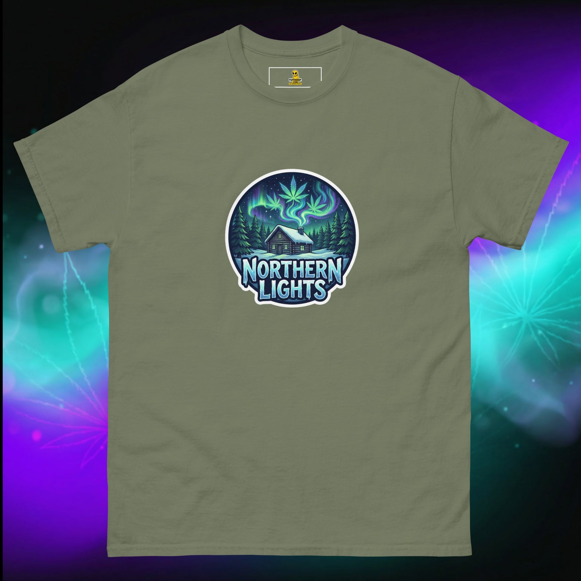 Koszulka NOTHERN LIGHTS Strain | Puffo – Wybierz swój kolor - PuffoShop