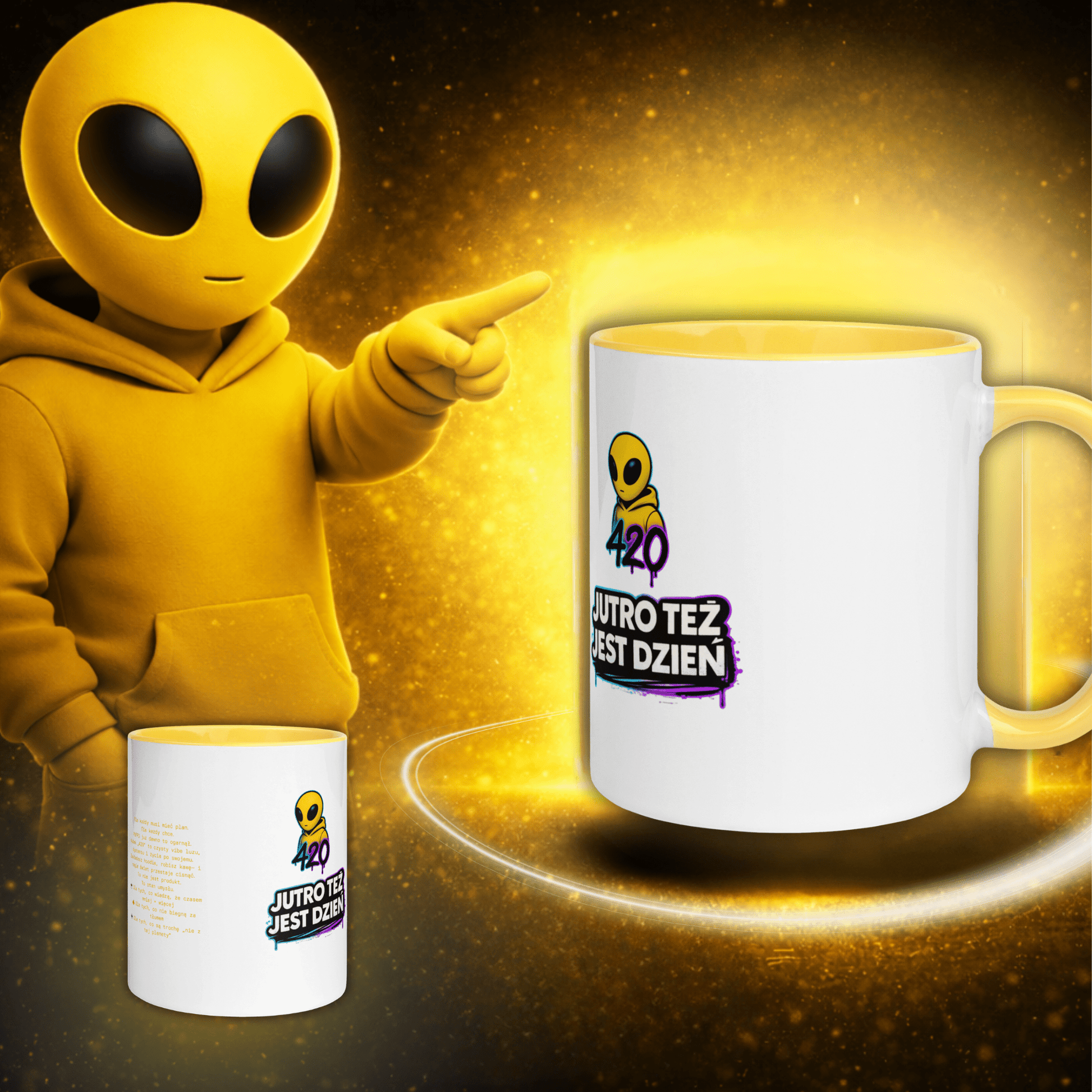 Kubek 420 yelow – Jutro Też Jest Dzień - PuffoShop