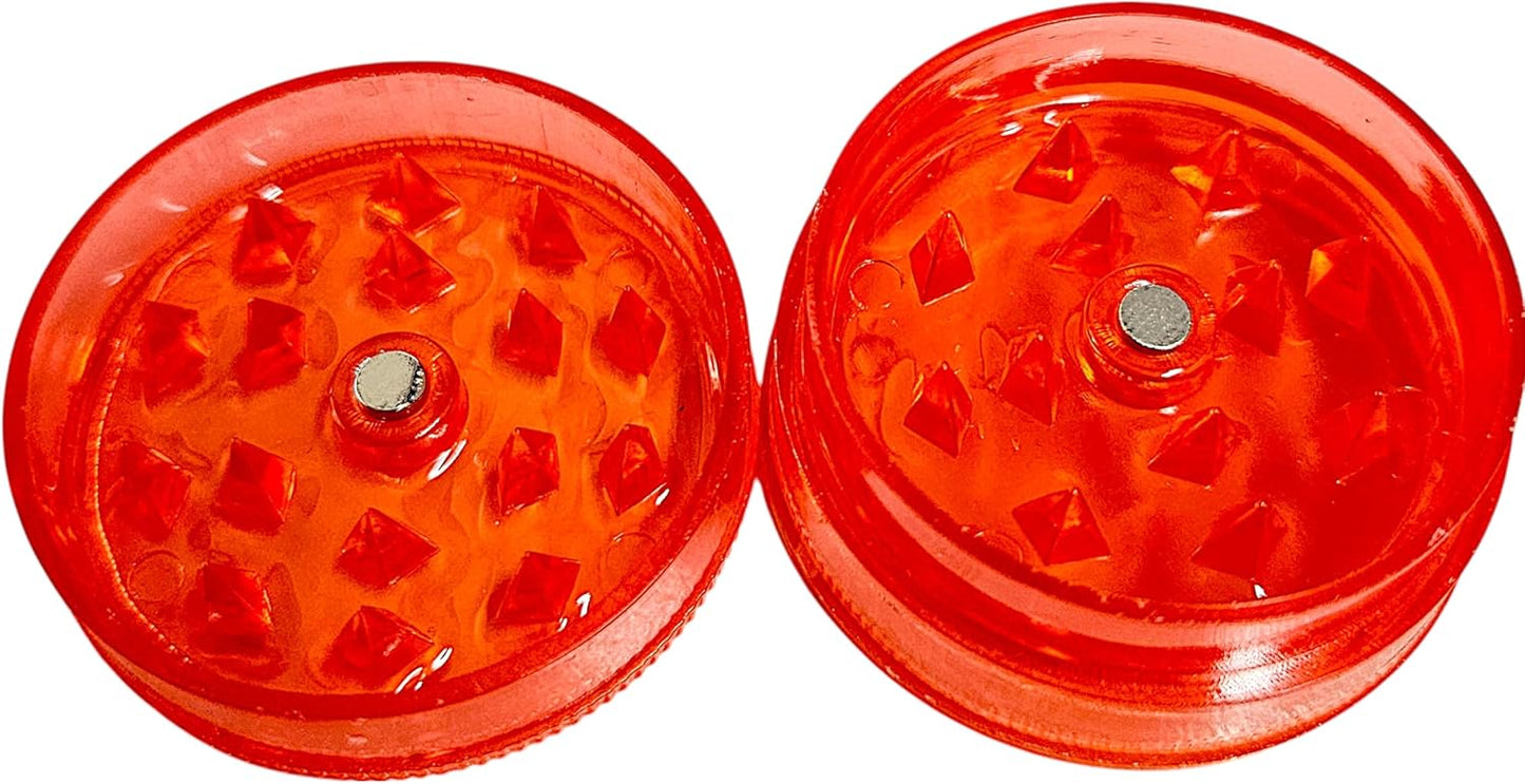 Młynek do przypraw i tytoniu. Plastikowy młynek do mielenia tytoniu i wszelkich przypraw (czerwony) - PuffoShop