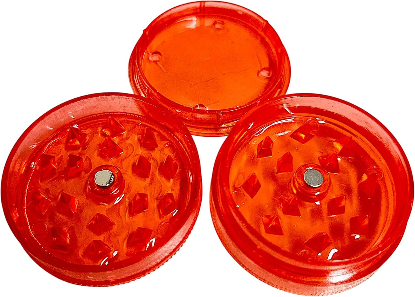 Młynek do przypraw i tytoniu. Plastikowy młynek do mielenia tytoniu i wszelkich przypraw (czerwony) - PuffoShop