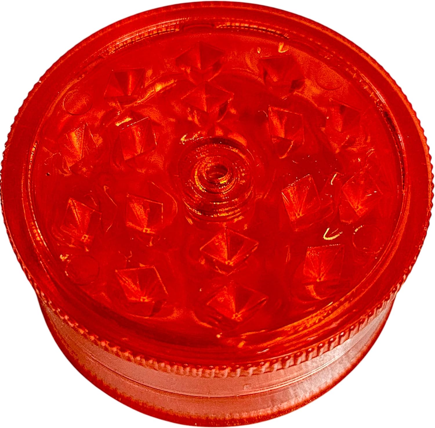 Młynek do przypraw i tytoniu. Plastikowy młynek do mielenia tytoniu i wszelkich przypraw (czerwony) - PuffoShop