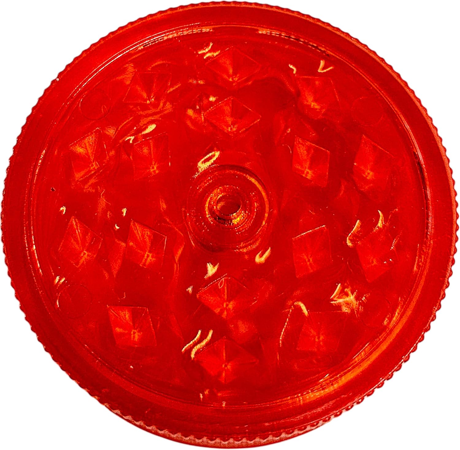 Młynek do przypraw i tytoniu. Plastikowy młynek do mielenia tytoniu i wszelkich przypraw (czerwony) - PuffoShop