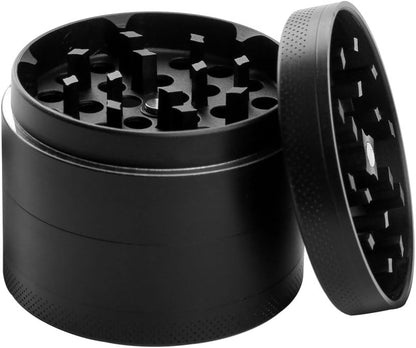Młynki do ziół, PPpanda, młynek do ziół na sucho, metalowy przenośny młynek ze stopu cynku, czarny, 5 x 4 cm - PuffoShop