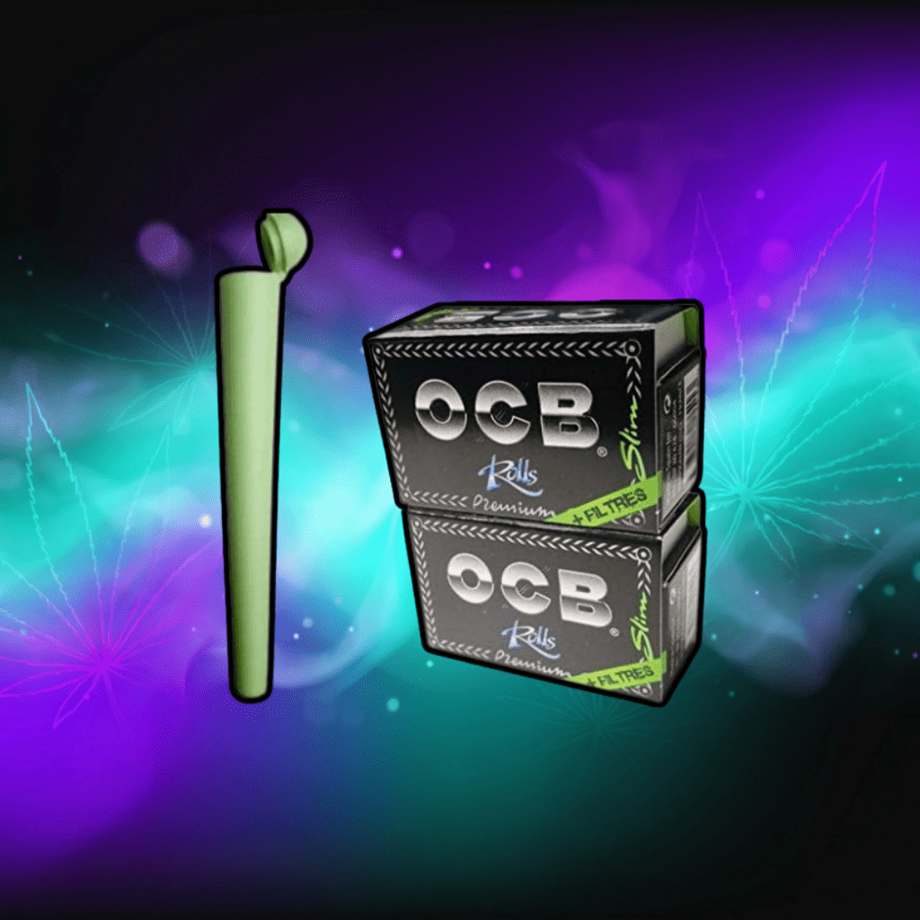 OCB 2 x rolka papieru o długości 4 m + filtry Slim Long bibułki + 1 x pokrowiec transportowy - PuffoShop