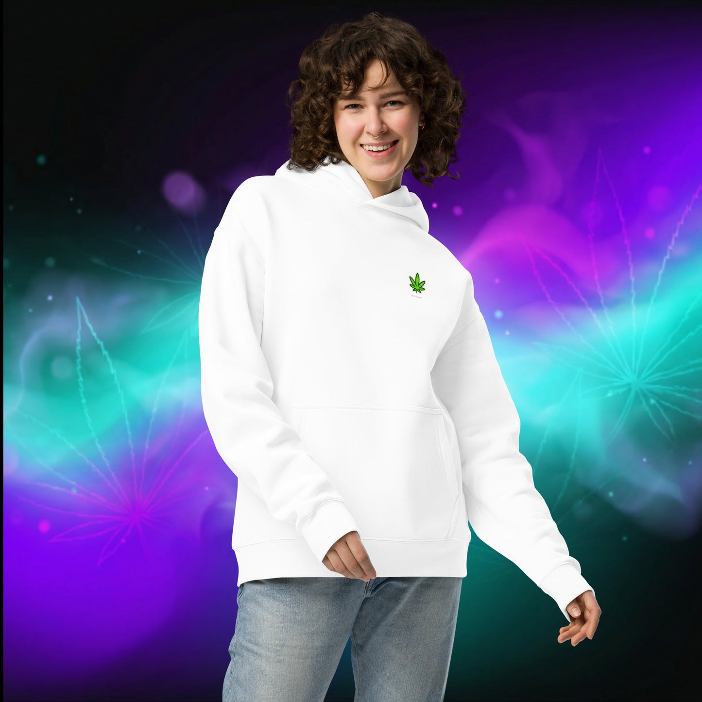 Oversized Hoodie 'I'm Trying Harder' by Olek - PuffoShop