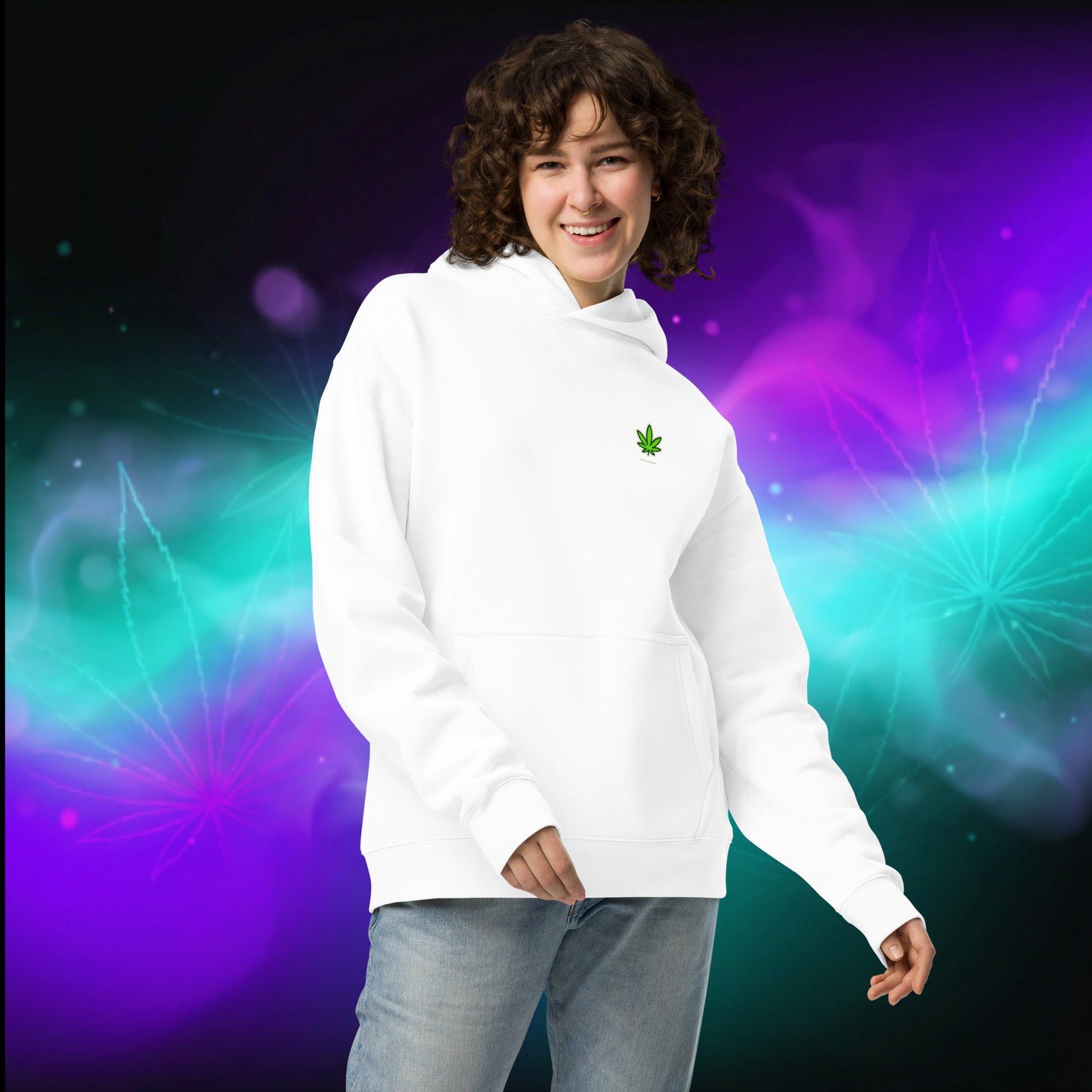 Oversized Hoodie 'I'm Trying Harder' by Olek - PuffoShop