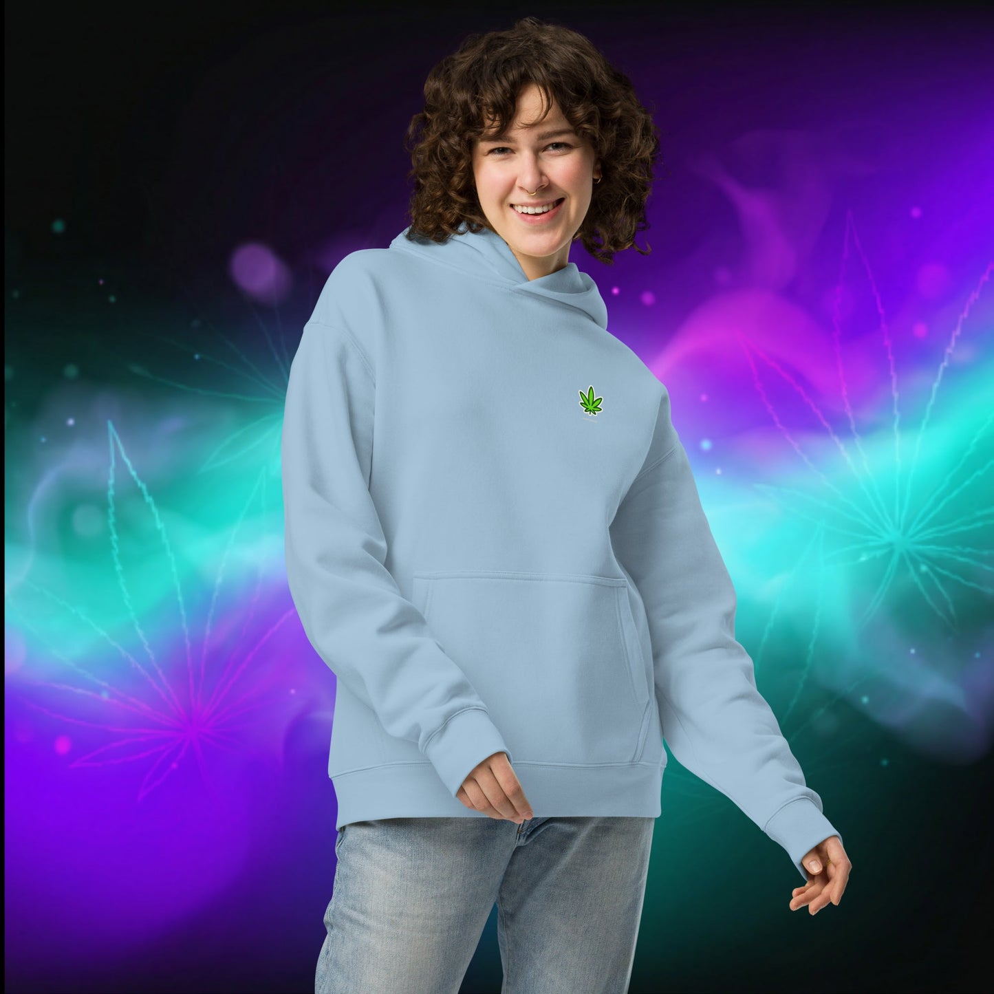 Oversized Hoodie 'I'm Trying Harder' by Olek - PuffoShop