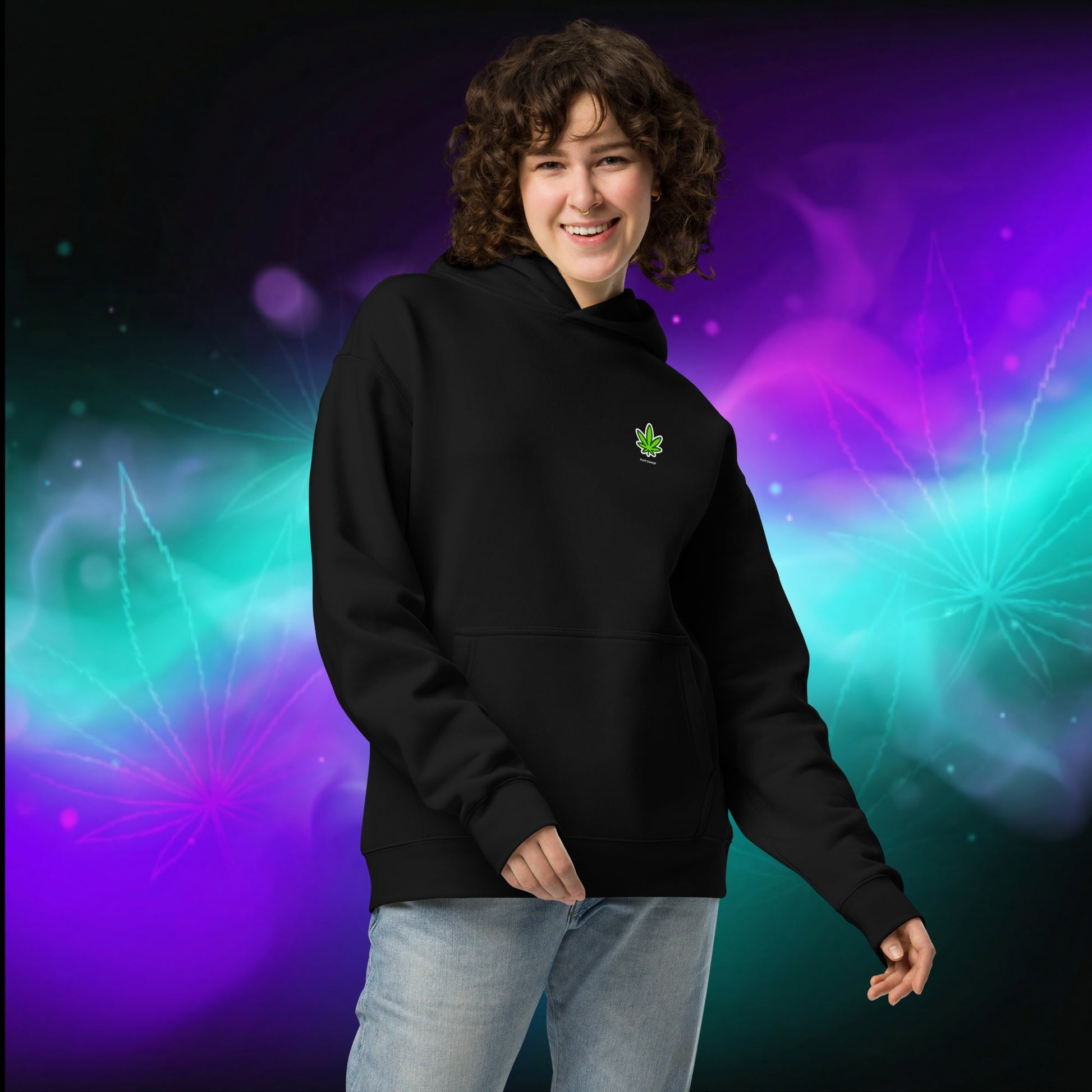 Oversized Hoodie 'I'm Trying Harder' by Olek - PuffoShop