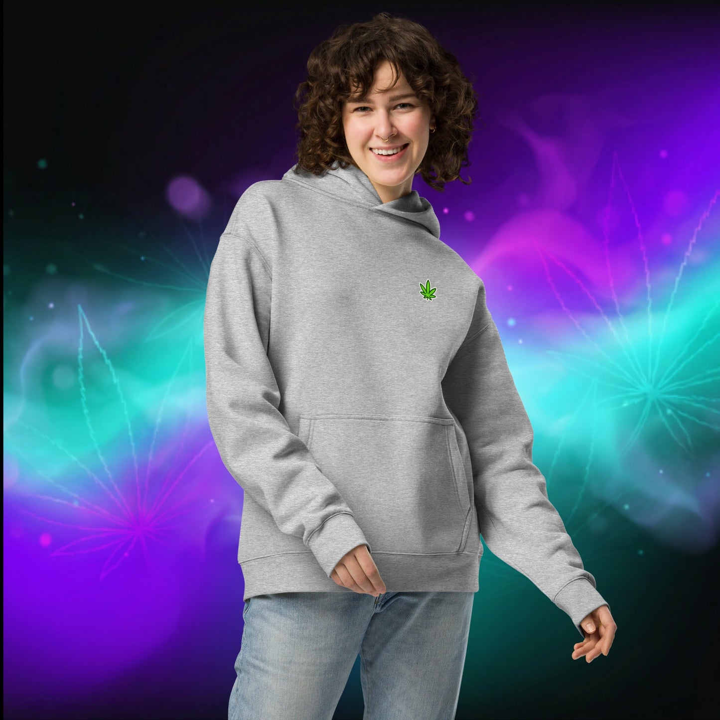 Oversized Hoodie 'I'm Trying Harder' by Olek - PuffoShop