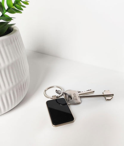 Skull Smoking Weed Marijuana Joint, stalowy brelok, czarny szklany breloczek do kluczy, zawieszka - PuffoShop