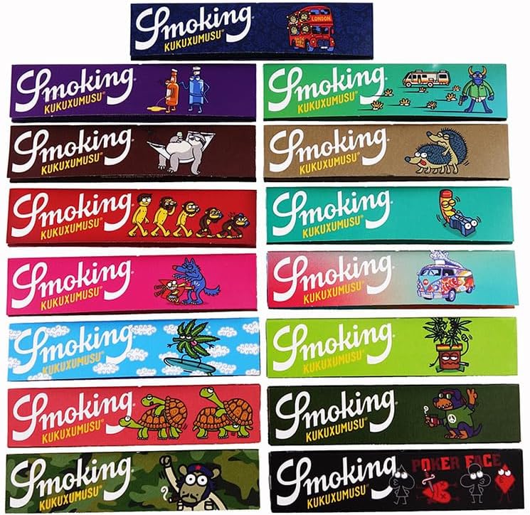 Smoking Kukuxumusu Papers longpapers ulotki z nadrukowanym motywem, 10 książeczek - PuffoShop