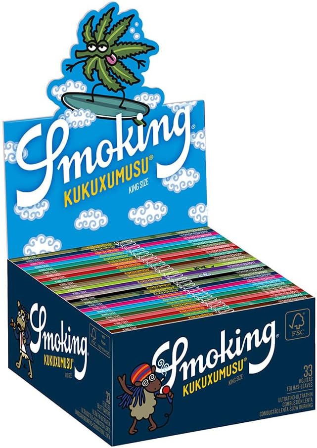 Smoking Kukuxumusu Papers longpapers ulotki z nadrukowanym motywem, 10 książeczek - PuffoShop