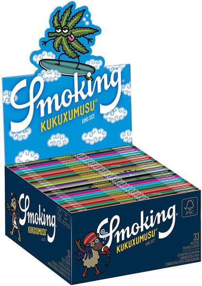Smoking Kukuxumusu Papers longpapers ulotki z nadrukowanym motywem, 10 książeczek - PuffoShop