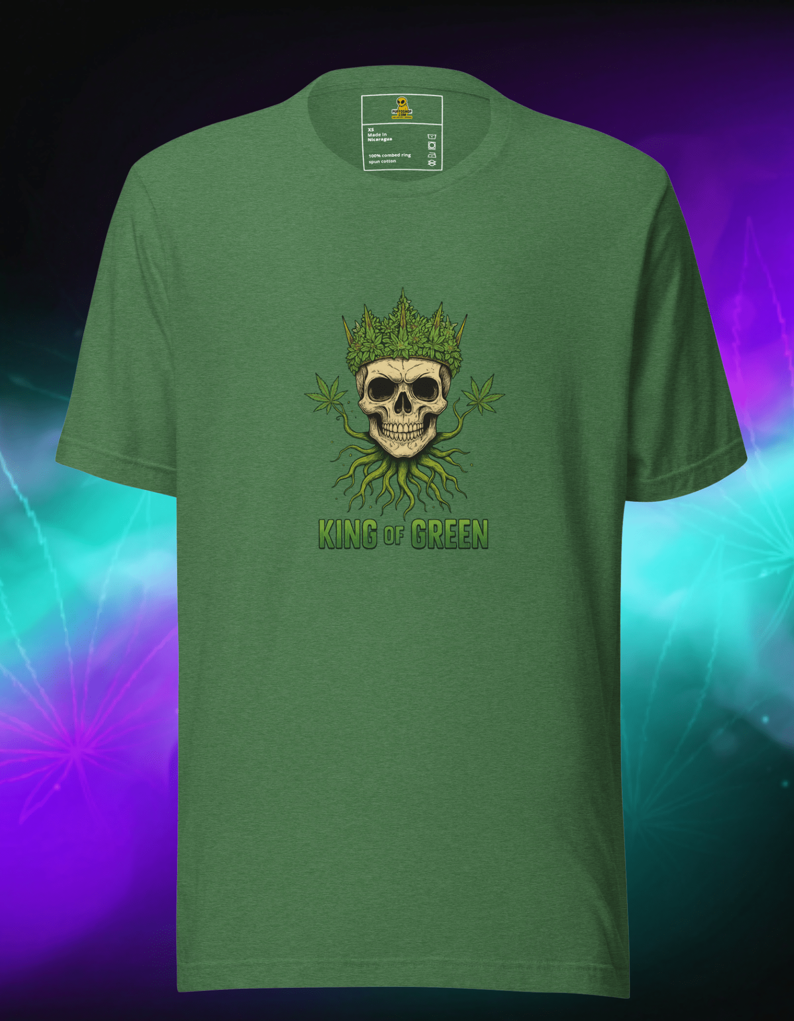 Unisex T-Shirt Premium KING OF GREEN - PuffoShop
