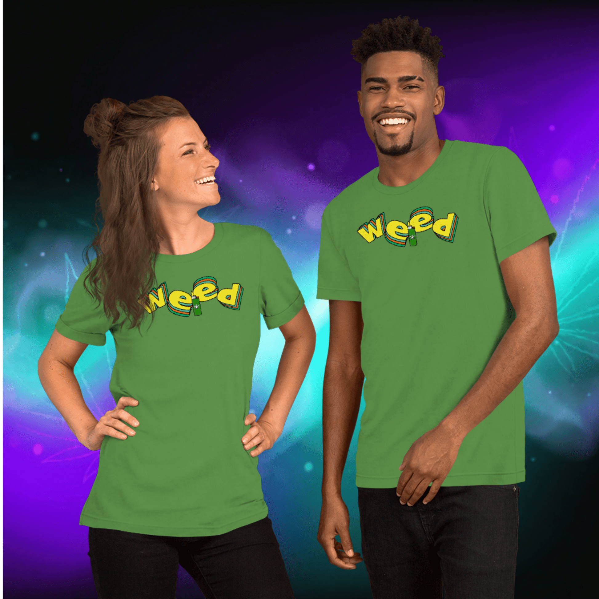 🌿🎮 Weed Retro Puffo Gaming Style – Koszulka Premium Unisex - PuffoShop