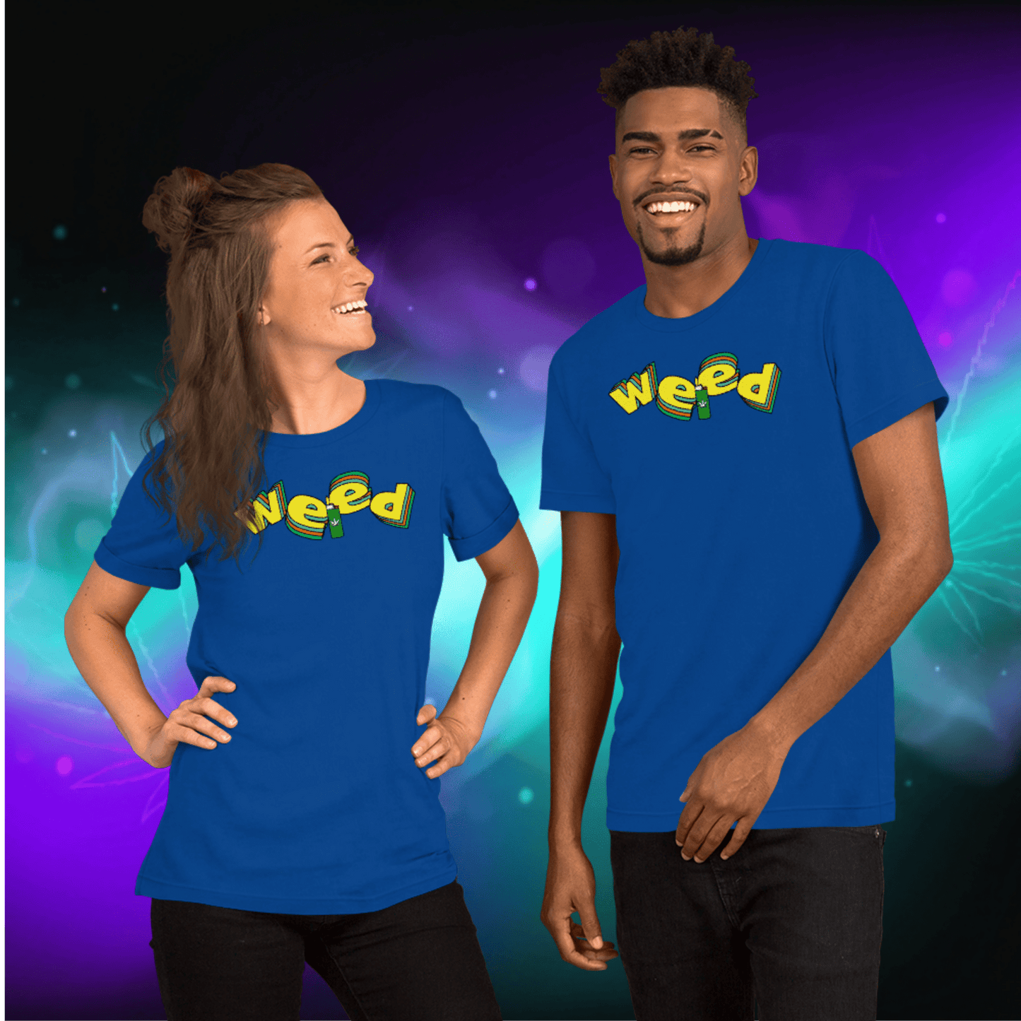 🌿🎮 Weed Retro Puffo Gaming Style – Koszulka Premium Unisex - PuffoShop