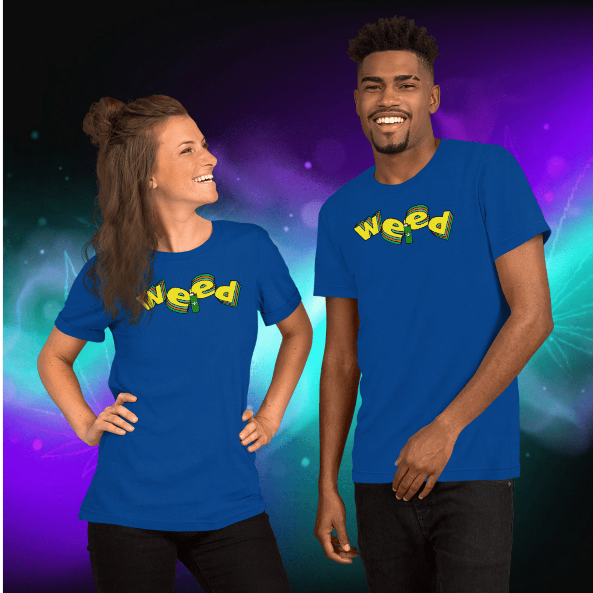 🌿🎮 Weed Retro Puffo Gaming Style – Koszulka Premium Unisex - PuffoShop