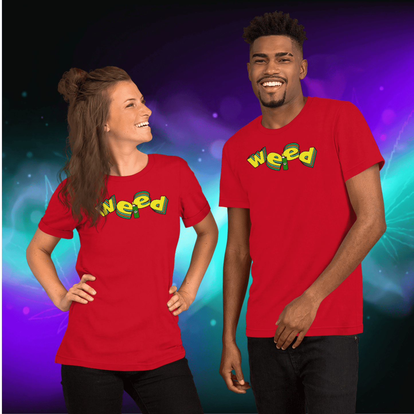 🌿🎮 Weed Retro Puffo Gaming Style – Koszulka Premium Unisex - PuffoShop