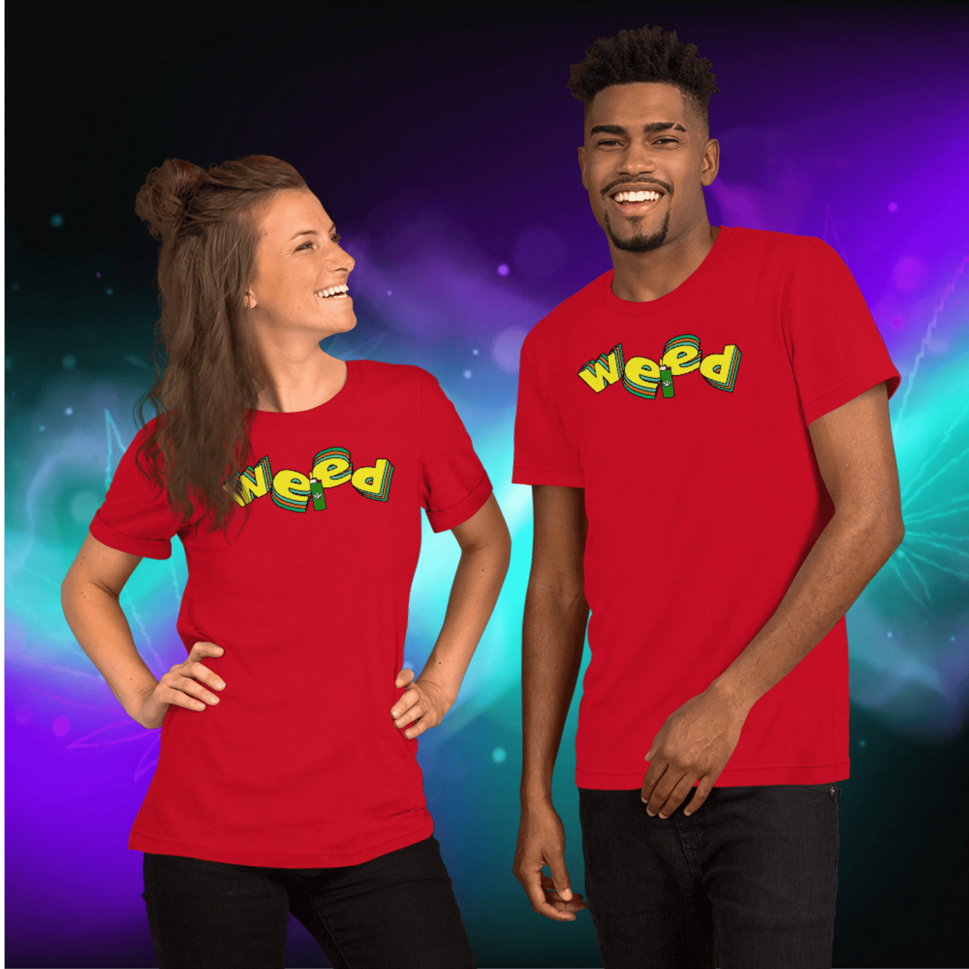 🌿🎮 Weed Retro Puffo Gaming Style – Koszulka Premium Unisex - PuffoShop