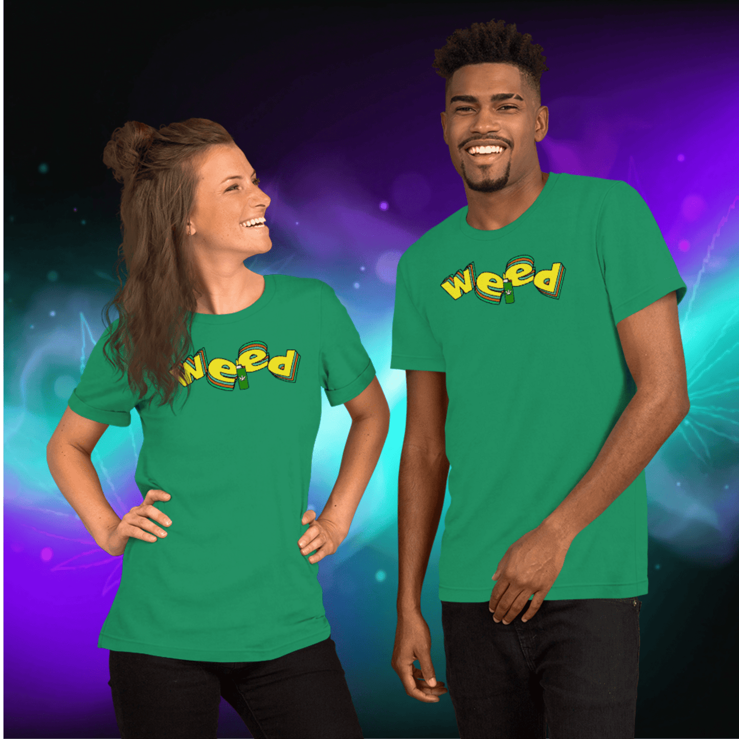 🌿🎮 Weed Retro Puffo Gaming Style – Koszulka Premium Unisex - PuffoShop