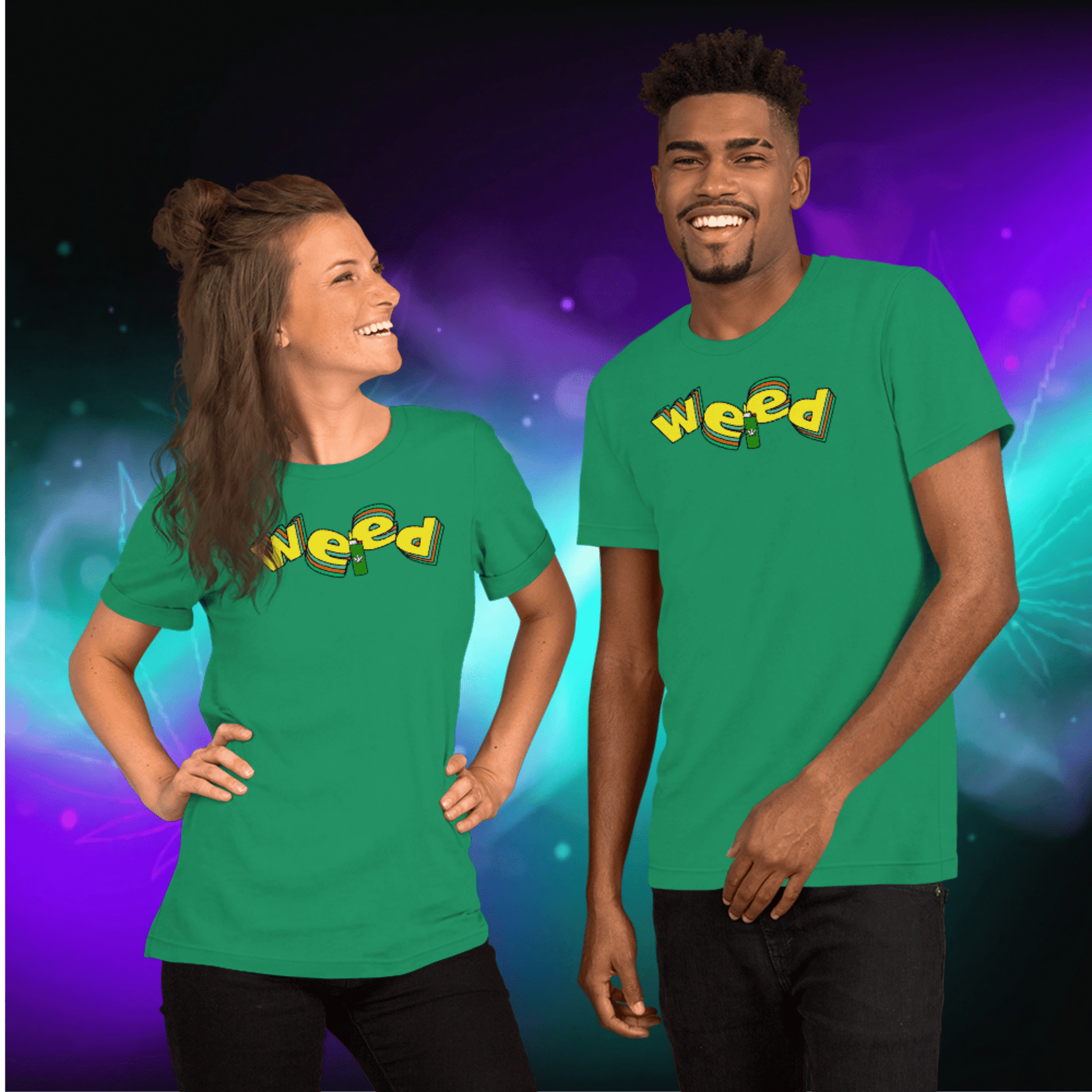🌿🎮 Weed Retro Puffo Gaming Style – Koszulka Premium Unisex - PuffoShop