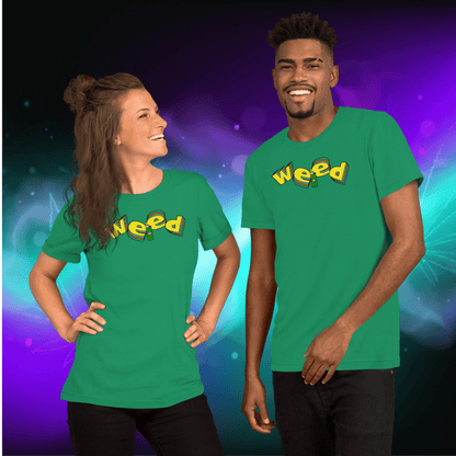 🌿🎮 Weed Retro Puffo Gaming Style – Koszulka Premium Unisex - PuffoShop