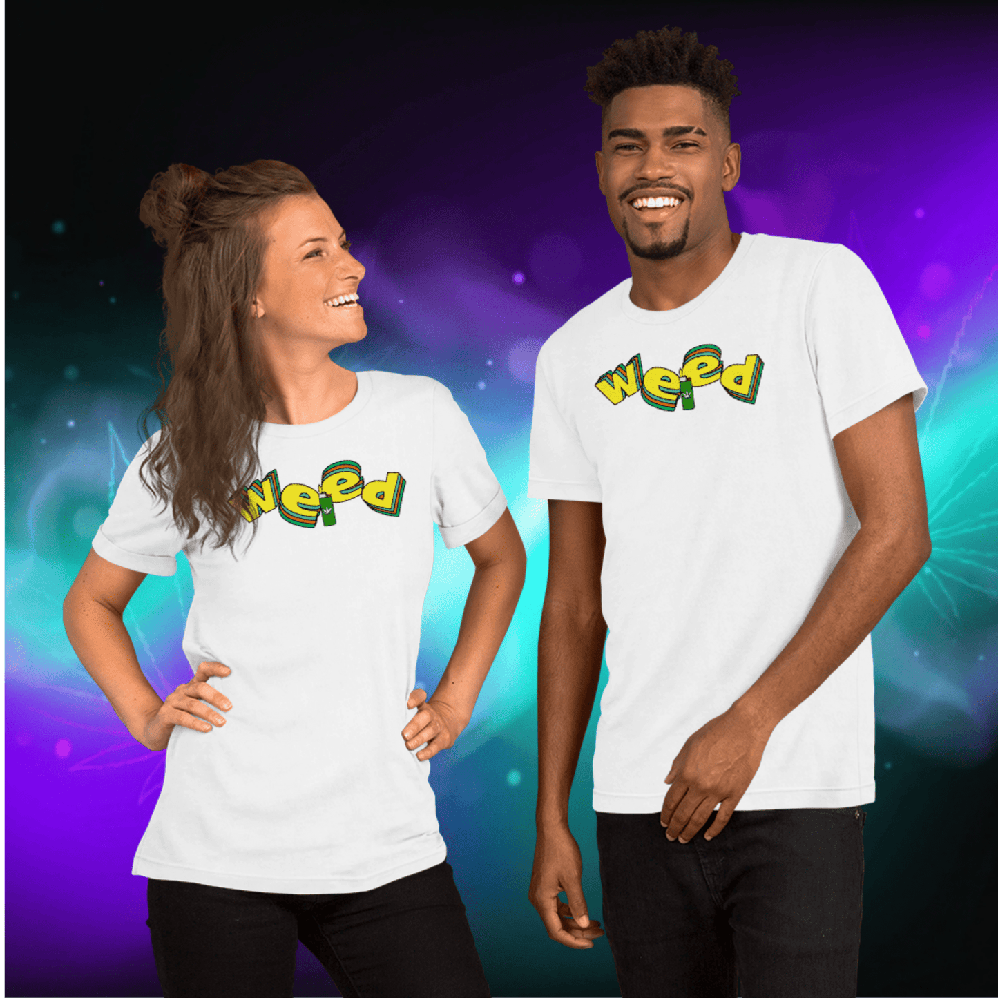 🌿🎮 Weed Retro Puffo Gaming Style – Koszulka Premium Unisex - PuffoShop