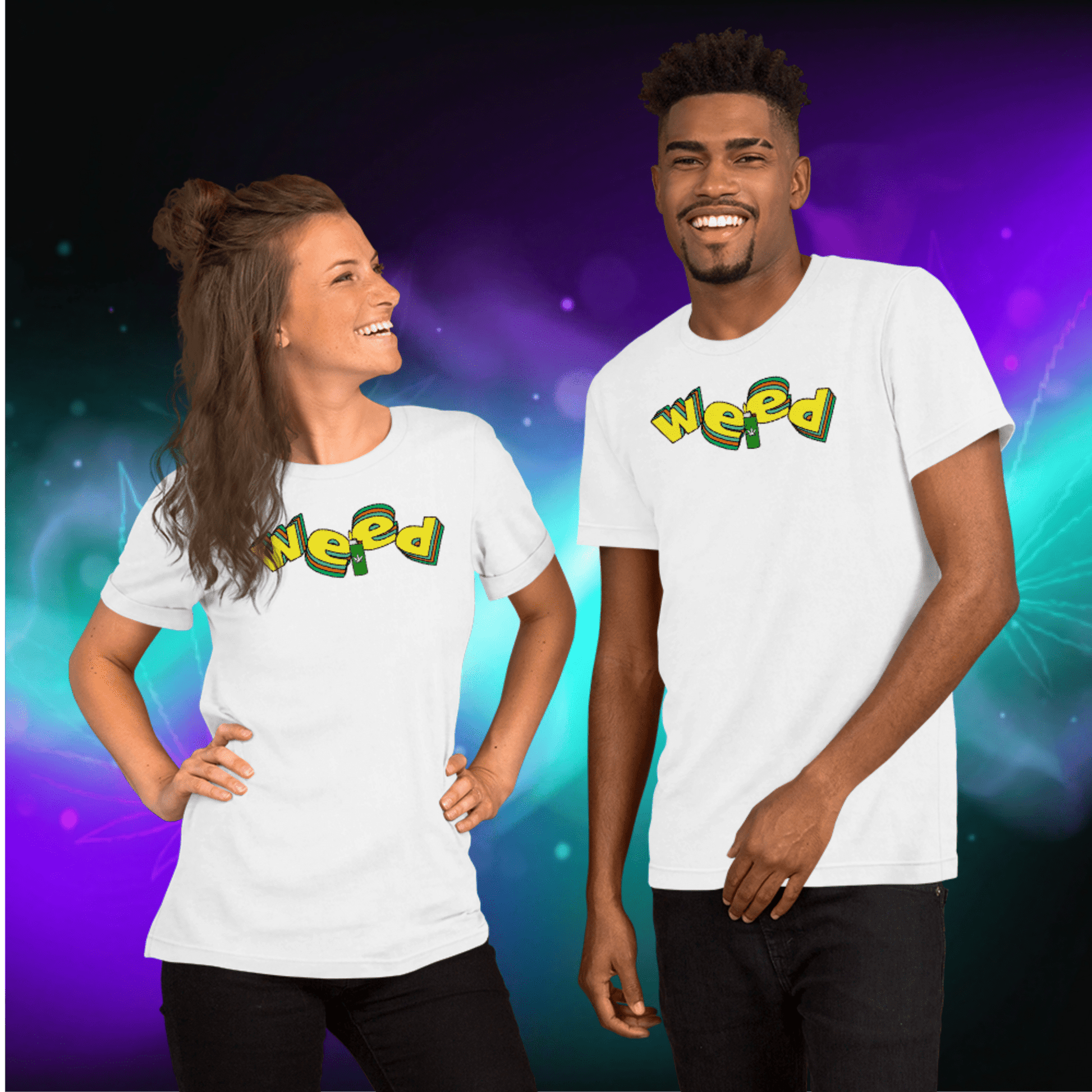 🌿🎮 Weed Retro Puffo Gaming Style – Koszulka Premium Unisex - PuffoShop